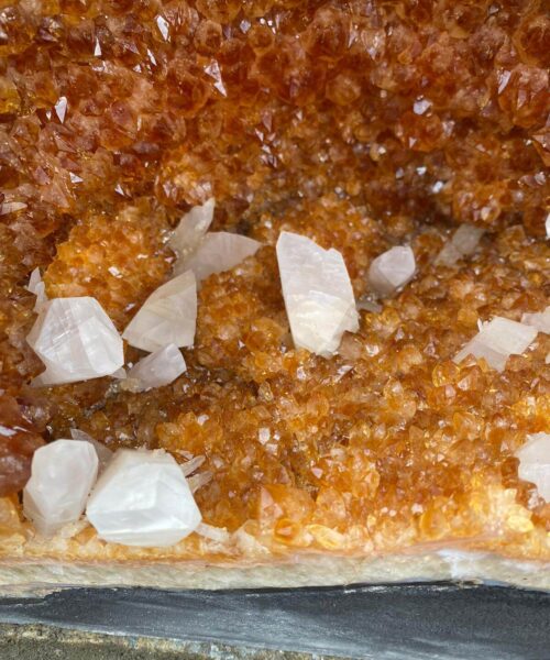 Tall Citrine Geode PAIR 329-330 Crystal Cluster Druzy Premium Grade 61kg each H66xW32xD29cm - Image 10