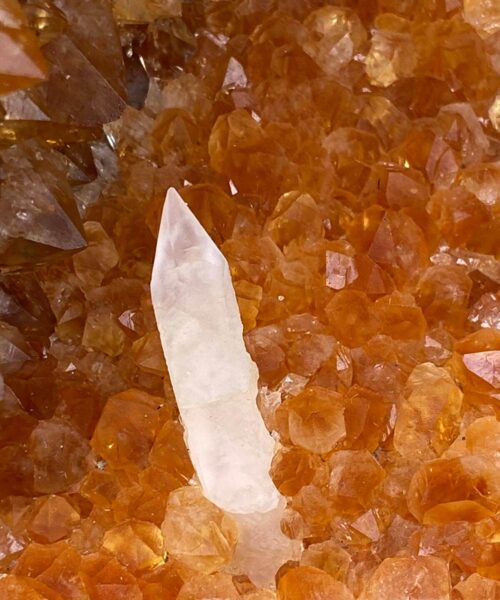 Tall Citrine Geode PAIR 329-330 Crystal Cluster Druzy Premium Grade 61kg each H66xW32xD29cm - Image 21