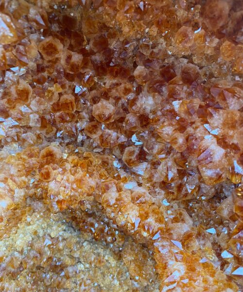 Tall Citrine Geode PAIR 329-330 Crystal Cluster Druzy Premium Grade 61kg each H66xW32xD29cm - Image 8