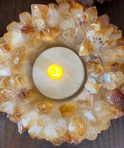 Citrine Pointed Candle Holders