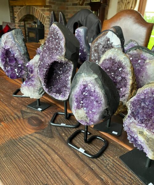 Amethyst Druzy on Iron Base