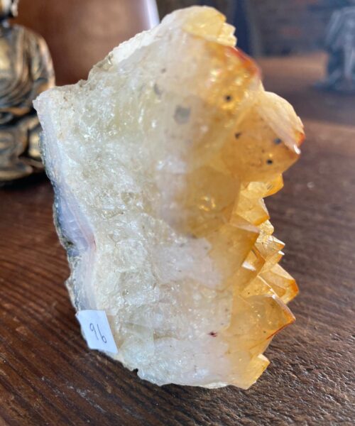 Premium High Grade Citrine Druzy 96 Mini Geode Cluster Piece 191g H7.5xW4.5xD6cm - Image 3
