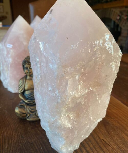 HUGE Extra Large Tall Point 2 Premium Rose Quartz Pink Crystal Quartz 3355g H21.5xW11xD10.5cm - Image 4