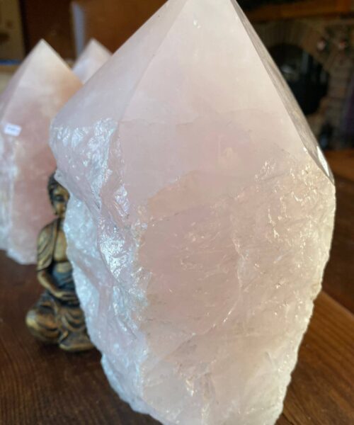 HUGE Extra Large Tall Point 2 Premium Rose Quartz Pink Crystal Quartz 3355g H21.5xW11xD10.5cm - Image 5