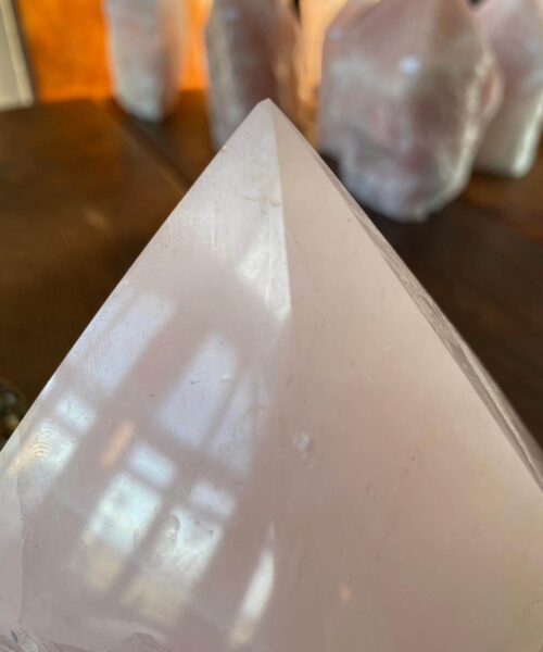 HUGE Extra Large Tall Point 4 Premium Rose Quartz Pink Crystal Quartz 3852g H24xW12.5xD9.5cm - Image 5