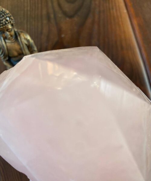 HUGE Extra Large Tall Point 4 Premium Rose Quartz Pink Crystal Quartz 3852g H24xW12.5xD9.5cm - Image 6