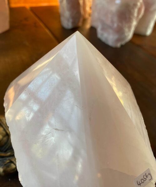HUGE Extra Large Tall Point 5 Premium Rose Quartz Pink Crystal Quartz 4056g H22.5xW13.5xD11cm - Image 6