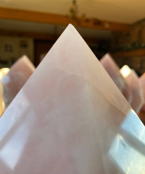 HUGE Extra Large Tall Point 6 Premium Rose Quartz Pink Crystal Quartz  5772g H23xW13xD15cm - Image 5