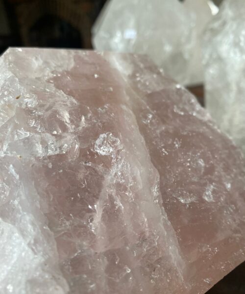 HUGE Extra Large Tall Point 8 Premium Rose Quartz Pink Crystal Quartz 4091g H18xW13xD12cm - Image 8
