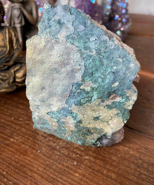 Premium High Grade Amethyst Angel Aura Druzy 143 Mini Geode Cluster Piece Cut Base 825g H11xW8xD6.5cm - Image 6