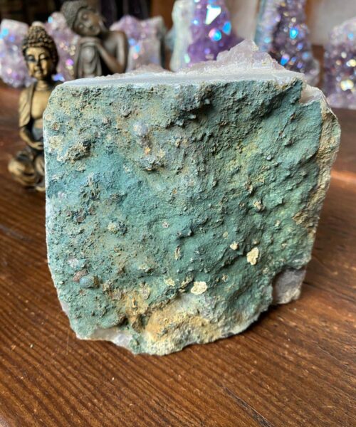 Premium High Grade Amethyst Angel Aura Druzy 149 Mini Geode Cluster Piece Cut Base 1229g H11xW10.5xD7.5cm - Image 5