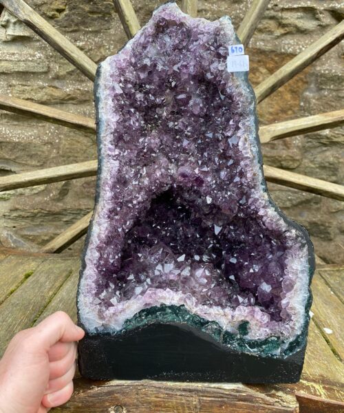 Alternative view of Amethyst Crystal Geode 670 Premium Queen Grade 19.6kg H40xW25xD22cm