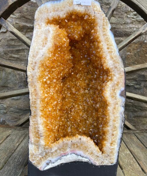 Tall Citrine Geode 355 Crystal Cluster Druzy Premium Grade 27.12kg H45xW23xD25cm - Image 16