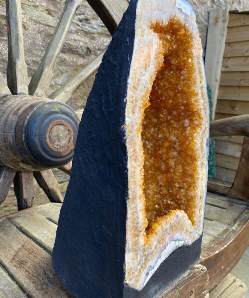 Tall Citrine Geode 355 Crystal Cluster Druzy Premium Grade 27.12kg H45xW23xD25cm - Image 5
