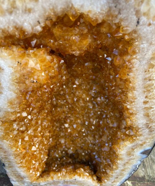 Tall Citrine Geode 355 Crystal Cluster Druzy Premium Grade 27.12kg H45xW23xD25cm - Image 8