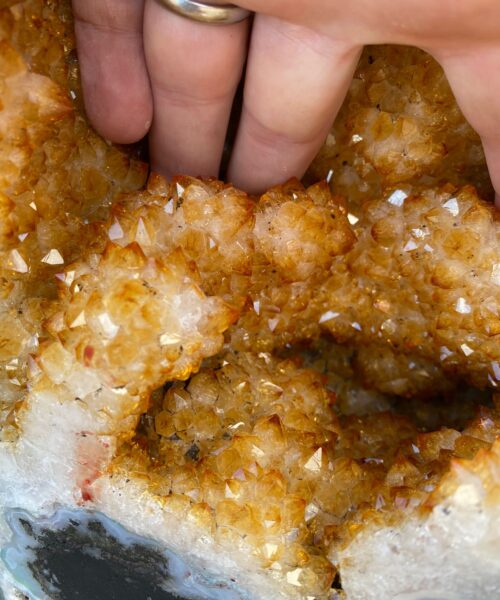 Citrine Geode 356 Crystal Cluster Druzy Premium Grade 23.75kg H43xW25xD22cm - Image 12