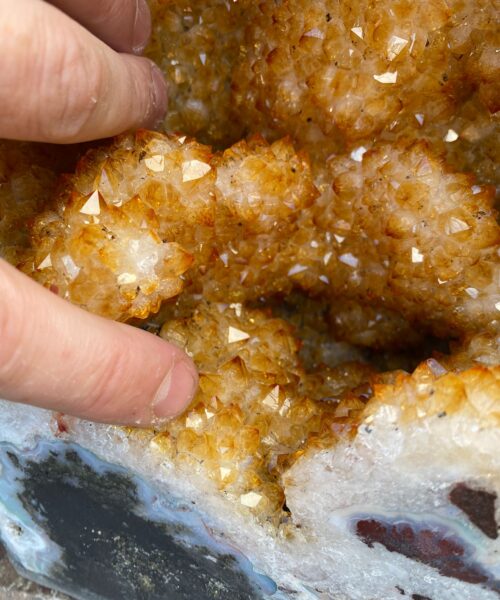 Citrine Geode 356 Crystal Cluster Druzy Premium Grade 23.75kg H43xW25xD22cm - Image 13