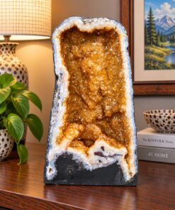 Citrine Geode 356 Crystal Cluster Druzy Premium Grade 23.75kg H43xW25xD22cm