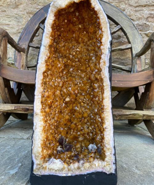 Tall Citrine Geode 362 Crystal Cluster Druzy Premium Grade 49.75kg H67xW29xD27cm - Image 17