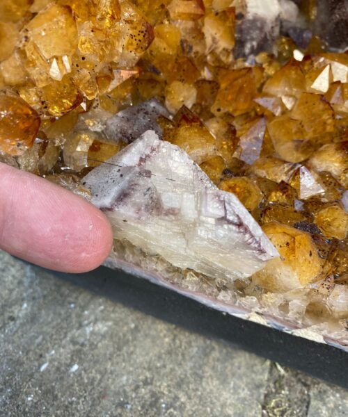 Tall Citrine Geode 362 Crystal Cluster Druzy Premium Grade 49.75kg H67xW29xD27cm - Image 12