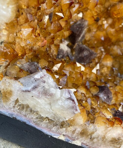 Tall Citrine Geode 362 Crystal Cluster Druzy Premium Grade 49.75kg H67xW29xD27cm - Image 13