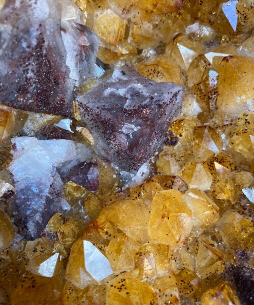 Tall Citrine Geode 362 Crystal Cluster Druzy Premium Grade 49.75kg H67xW29xD27cm - Image 9