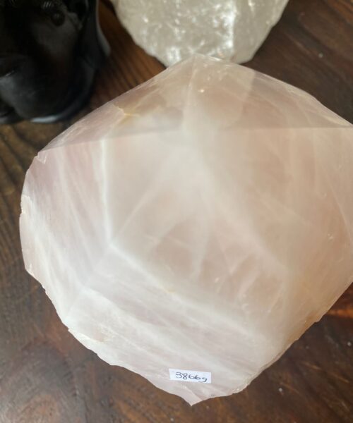 HUGE Extra Large Tall Point 10 Premium Rose Quartz Pink Crystal Quartz 3866g H22xW13xD11cm - Image 5