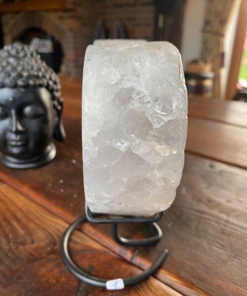 Extra Large – Huge Amethyst Heart 1 Iron Base Purple Quartz Geode Crystal 2.064kg H18.5xW18xD4.5cm - Image 6
