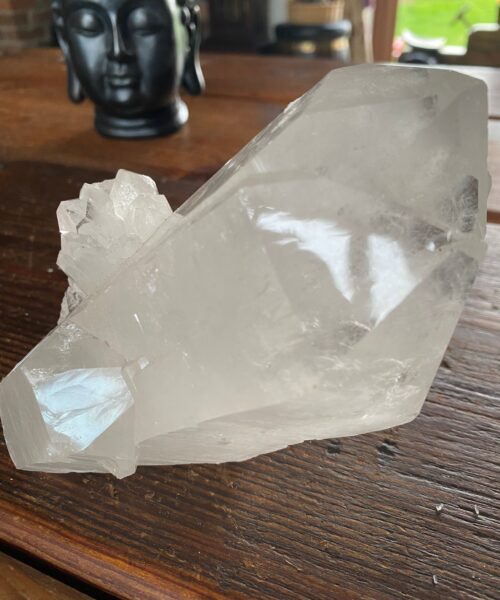 Large Premium Rare Clear White Rock Crystal Cluster 2 - 1.225kg H8xW15xD8cm - Image 11