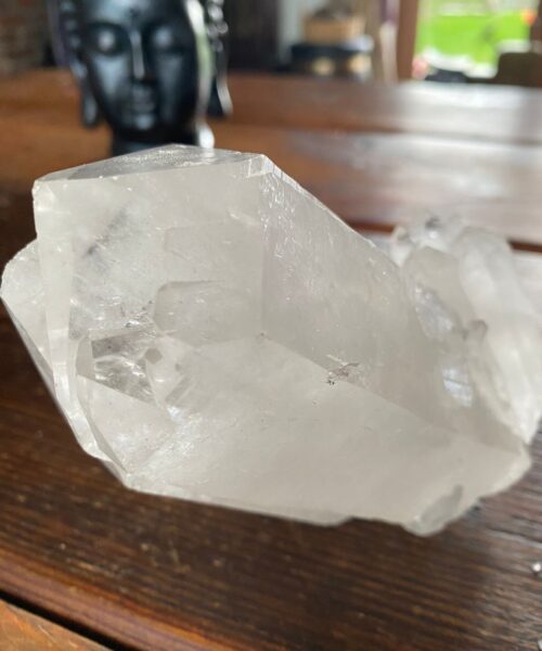 Large Premium Rare Clear White Rock Crystal Cluster 2 - 1.225kg H8xW15xD8cm - Image 5