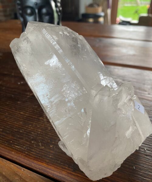 Large Premium Rare Clear White Rock Crystal Cluster 2 - 1.225kg H8xW15xD8cm - Image 7