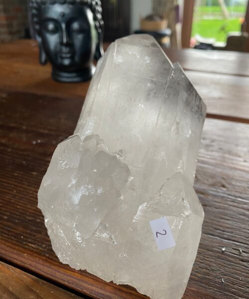 Large Premium Rare Clear White Rock Crystal Cluster 2 - 1.225kg H8xW15xD8cm - Image 8