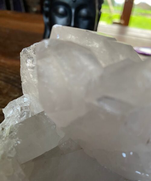 HUGE Premium Rare Clear White Rock Crystal Cluster 9 - 1.825kg H10xW17xD16cm - Image 5
