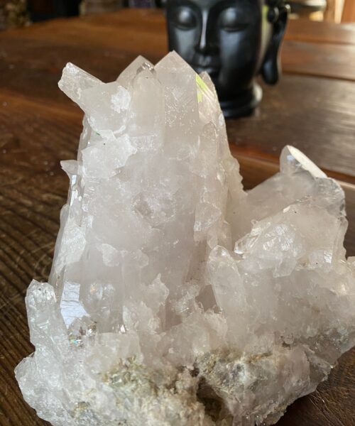 HUGE Premium Rare Clear White Rock Crystal Cluster 9 - 1.825kg H10xW17xD16cm - Image 6