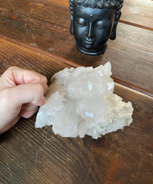 HUGE Premium Rare Clear White Rock Crystal Cluster 9 - 1.825kg H10xW17xD16cm - Image 7