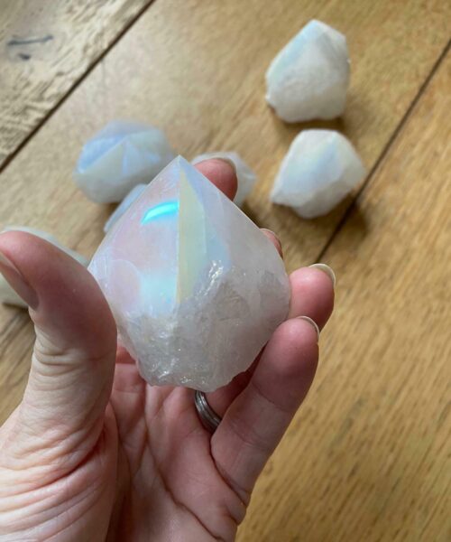 Premium Angel Aura Crystal Clear Quartz Point Tower approx. 100g-200g - H8 x W7cm Picked at Random - Image 17