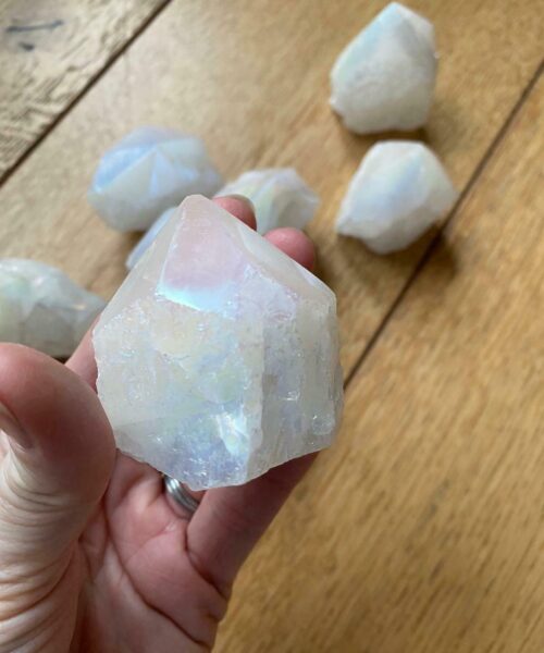 Premium Angel Aura Crystal Clear Quartz Point Tower approx. 100g-200g - H8 x W7cm Picked at Random - Image 15