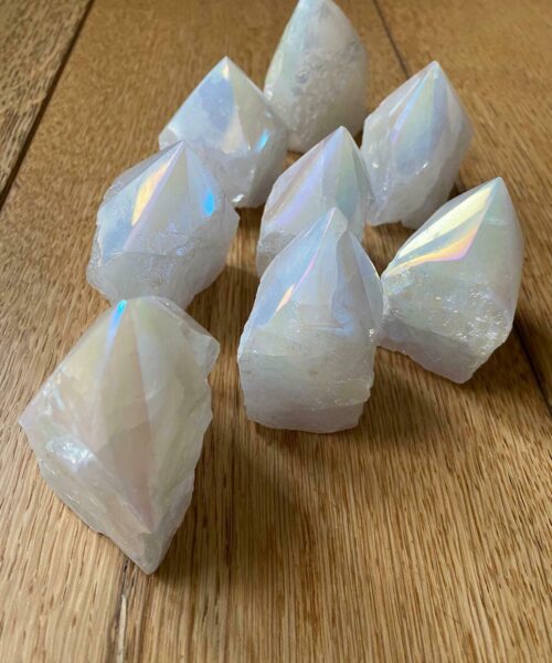 Premium Angel Aura Crystal Clear Quartz Point Tower approx. 100g-200g - H8 x W7cm Picked at Random - Image 11