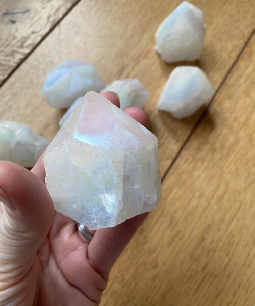 Premium Angel Aura Crystal Clear Quartz Point Tower approx. 100g-200g - H8 x W7cm Picked at Random - Image 5