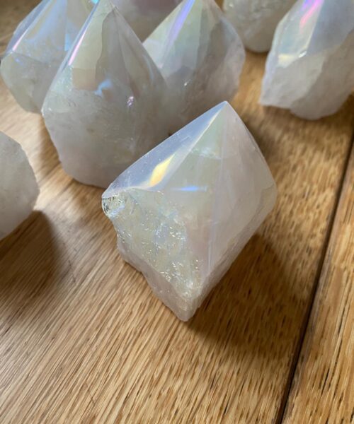Premium Angel Aura Crystal Clear Quartz Point Tower approx. 100g-200g - H8 x W7cm Picked at Random - Image 9