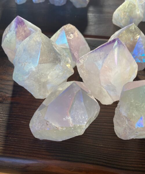 Premium Angel Aura Crystal Clear Quartz Point Tower approx. 400-500g