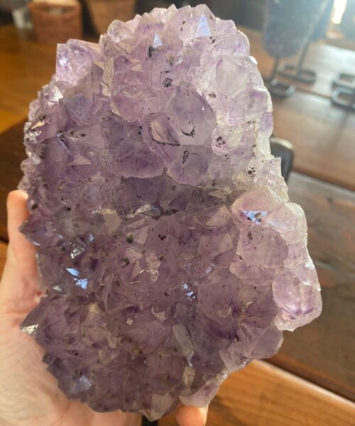 HUGE / Large Premium High Grade Amethyst Druzy 26 Geode Cluster Piece on Iron Base 1.649g H23xW13xD6cm - Image 3