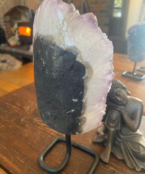 HUGE / Large Premium High Grade Amethyst Druzy 26 Geode Cluster Piece on Iron Base 1.649g H23xW13xD6cm - Image 7