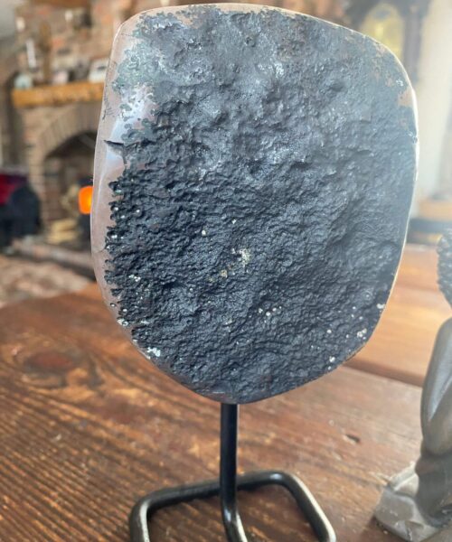 Large Premium High Grade Amethyst Druzy 31 Geode Cluster Piece on Iron Base 1.121g H18xW9xD7cm - Image 8