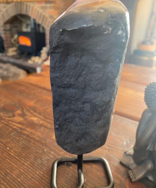 Premium High Grade Amethyst Druzy 37 Geode Cluster Piece on Iron Base 1.081g H20xW6xD9cm - Image 7