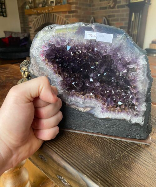 Amethyst Crystal Geode 760 Premium Queen Grade 7.03kg H18xW21xD16cm - Image 11
