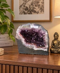 Amethyst Crystal Geode 760 Premium Queen Grade 7.03kg H18xW21xD16cm