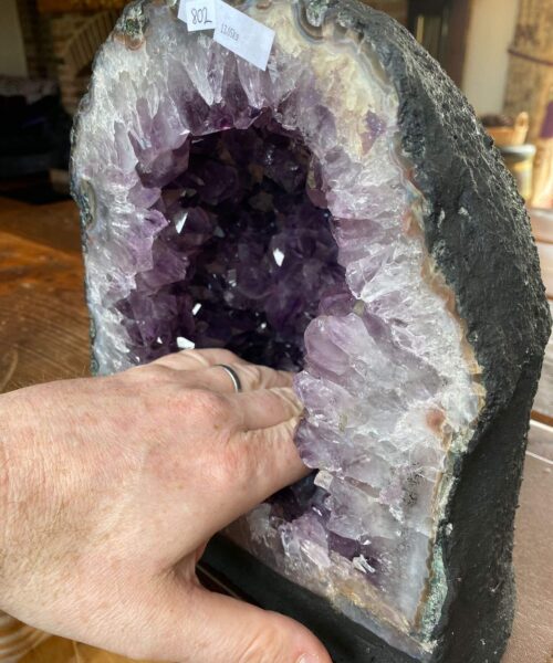 Amethyst Crystal Geode 802 Premium Queen Grade 13.05kg H27xW23xD17cm - Image 3