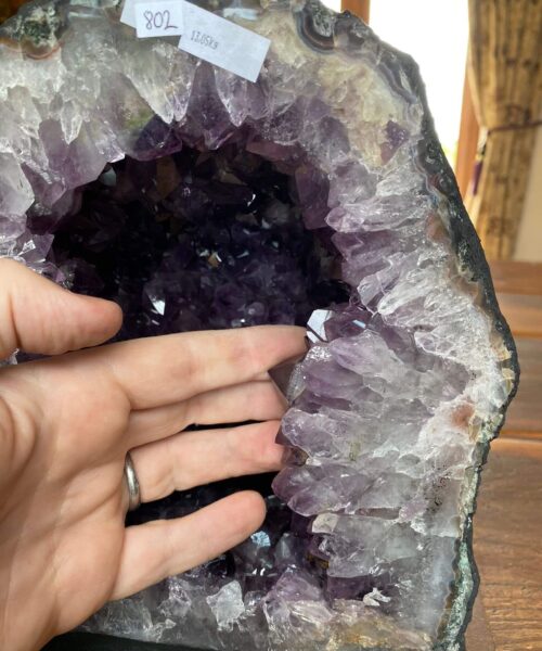 Amethyst Crystal Geode 802 Premium Queen Grade 13.05kg H27xW23xD17cm - Image 2
