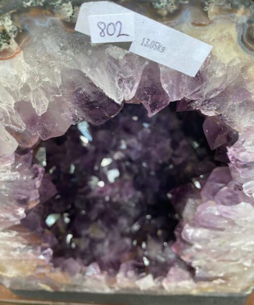 Amethyst Crystal Geode 802 Premium Queen Grade 13.05kg H27xW23xD17cm - Image 11